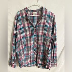 Blair Women's flannel‎ shirt size large